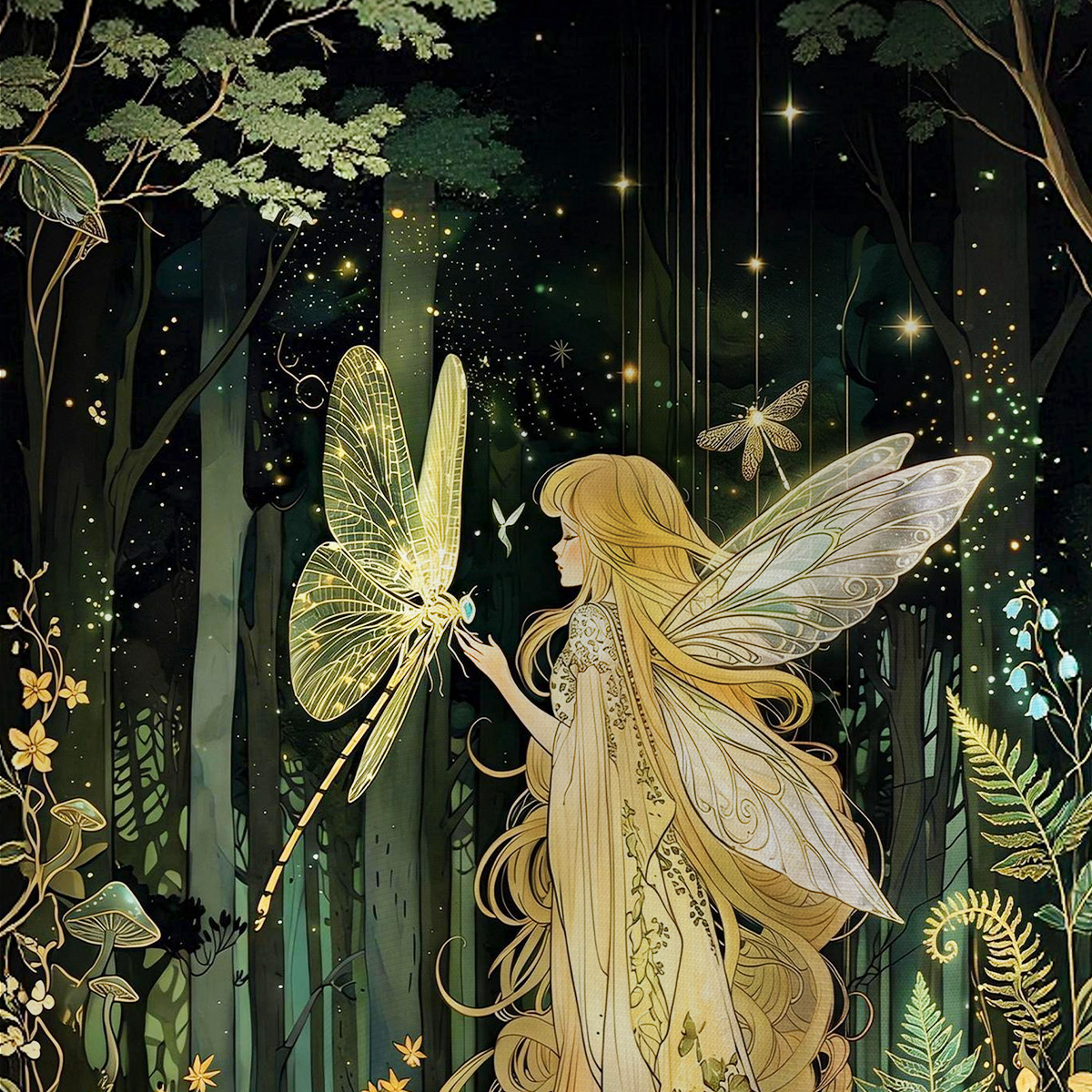 Purplehecate Fairy of the Magic Woods All Over Print T-Shirt