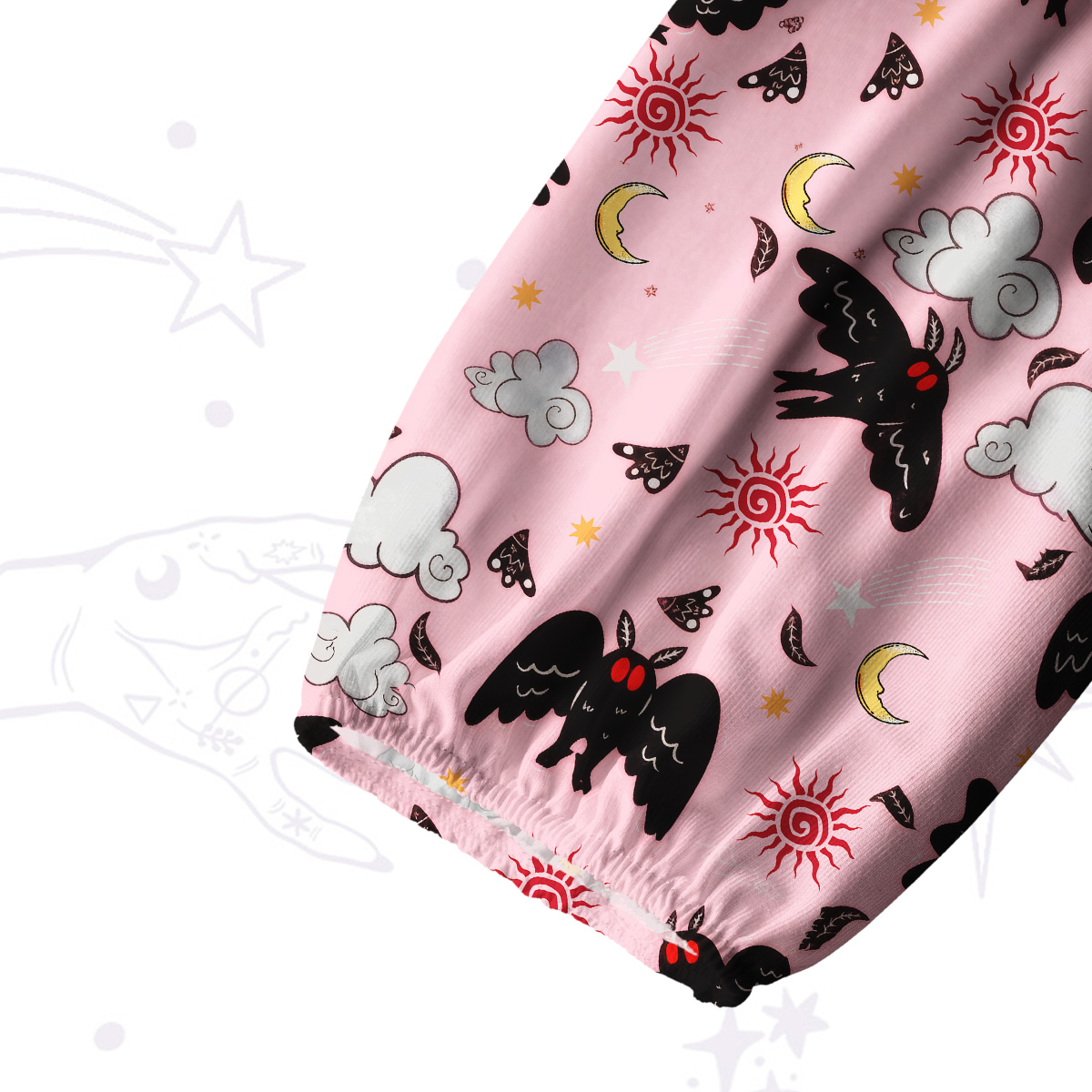 Purplehecate Cryptid Mothman Split Neck Tie Blouse