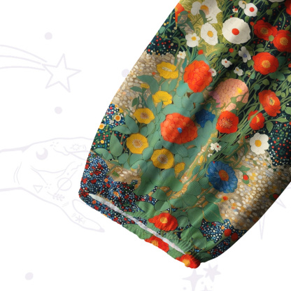 Purplehecate Vintage The Cat in Bloom Split Neck Tie Blouse
