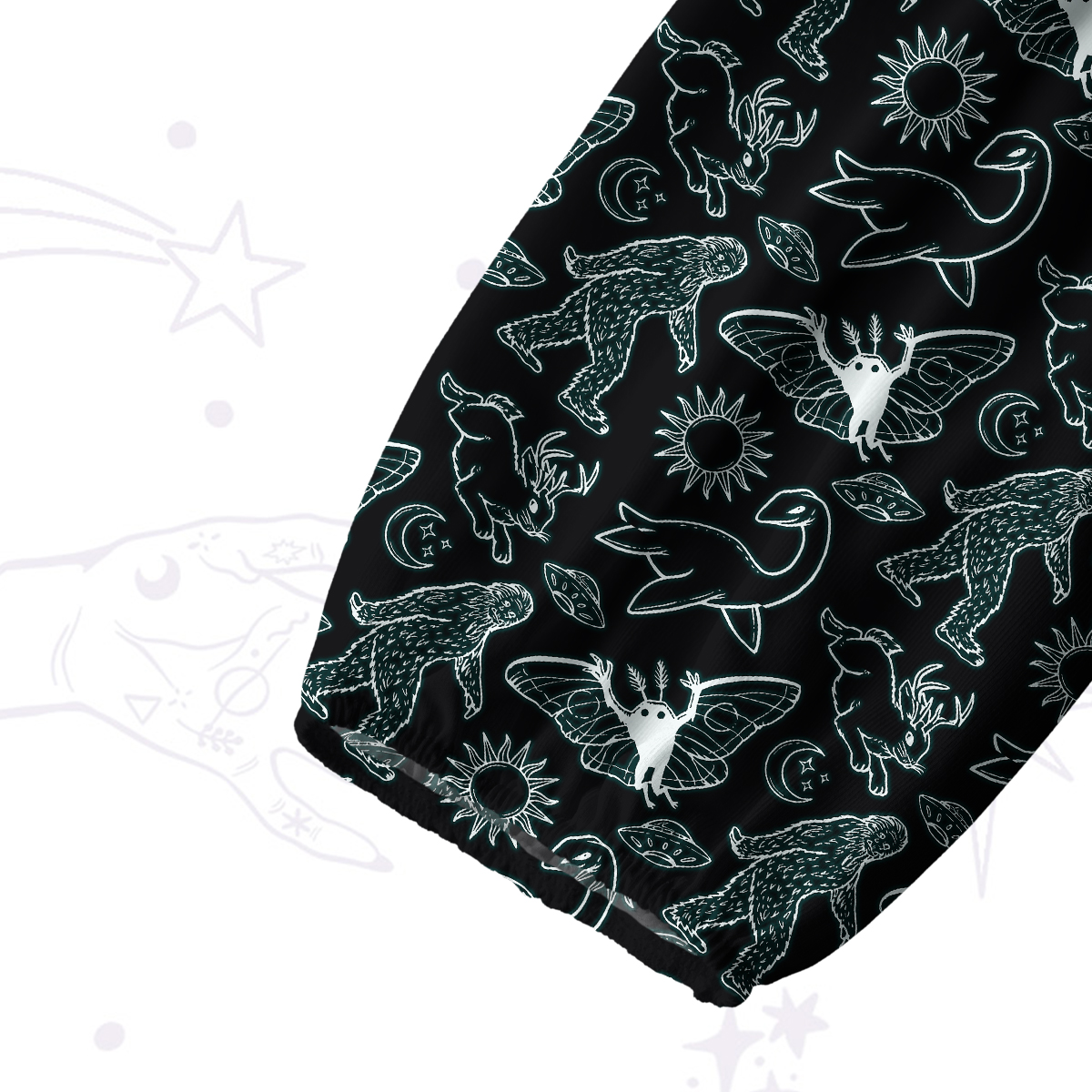 Purplehecate Cryptid Split Neck Tie Blouse