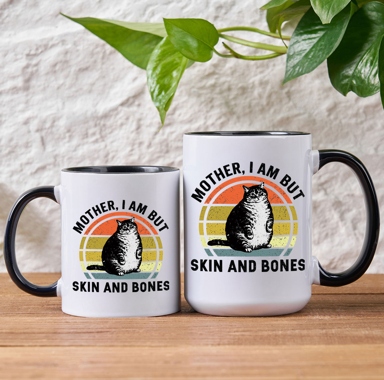 Purplehecate Mother I Am But Skin And Bones Funny Cat Mug