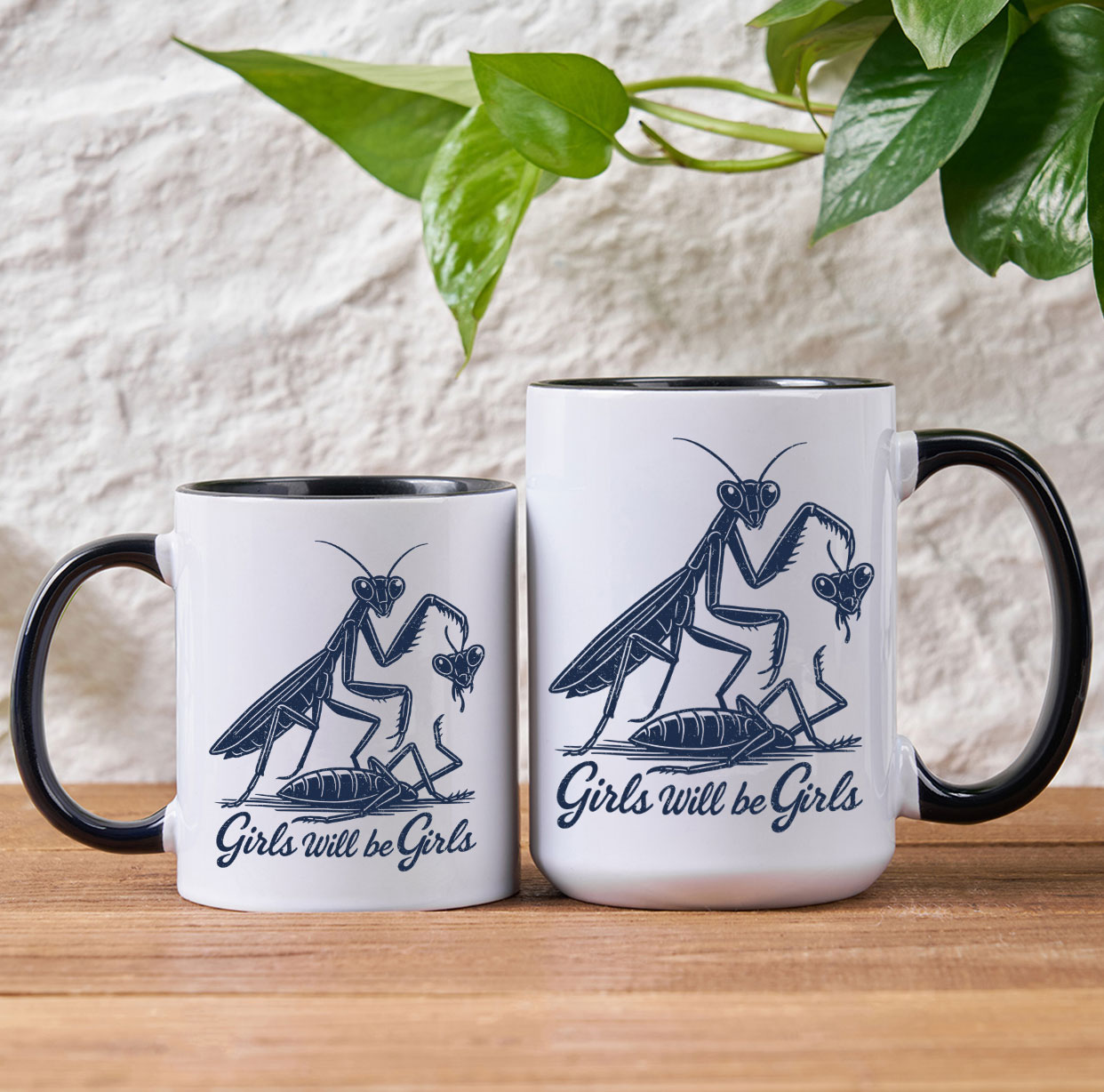Purplehecate Girls Will Be Girls Praying Mantis Mug