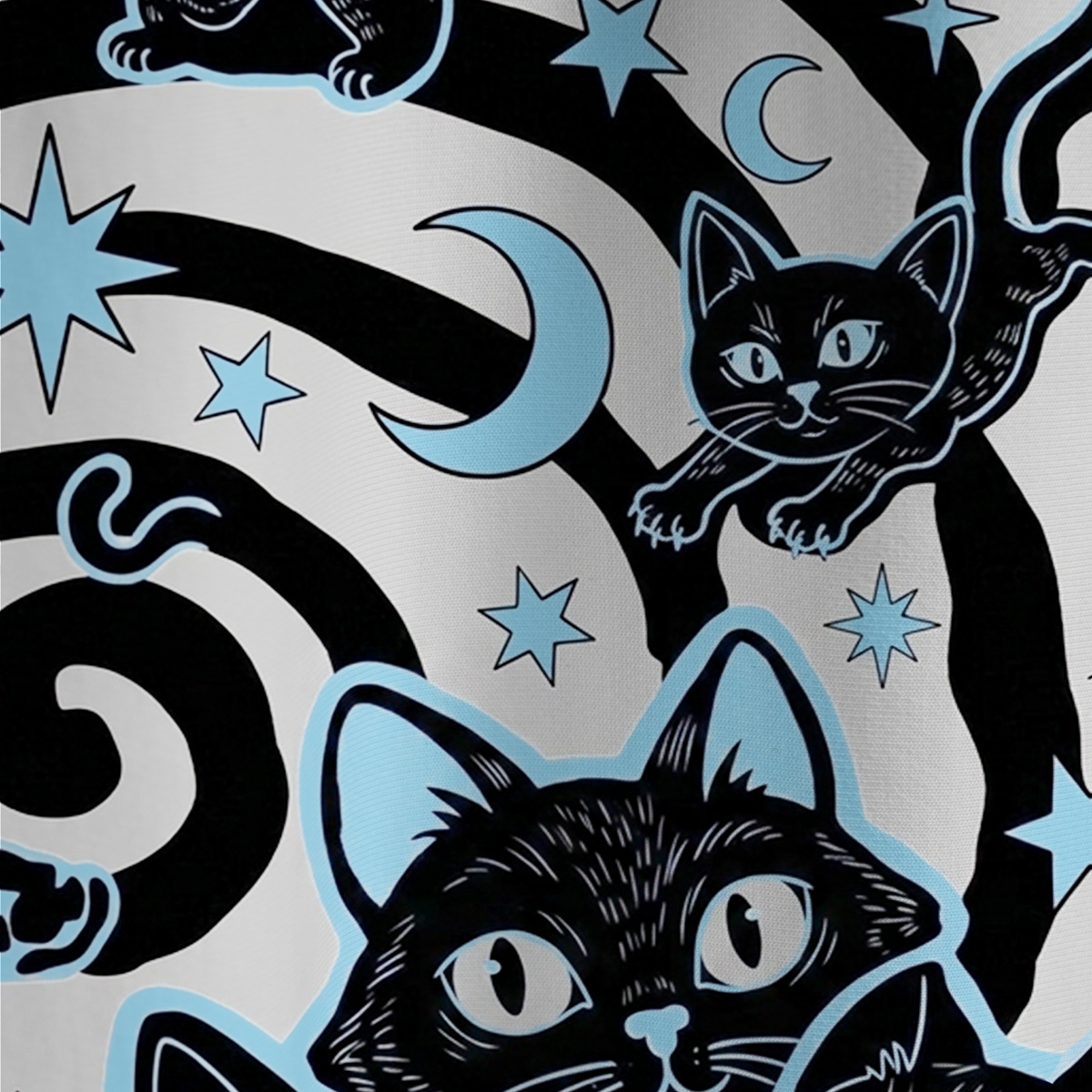 Purplehecate Lunar Magic Black Cat All Over Print T-Shirt