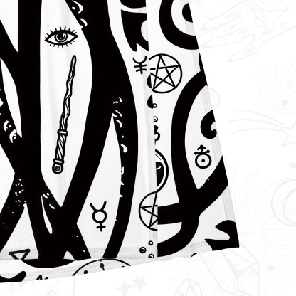 Purplehecate Dark Ocean Sigil Octopus Tentacle Mesh Maxi Tank Beach Dress