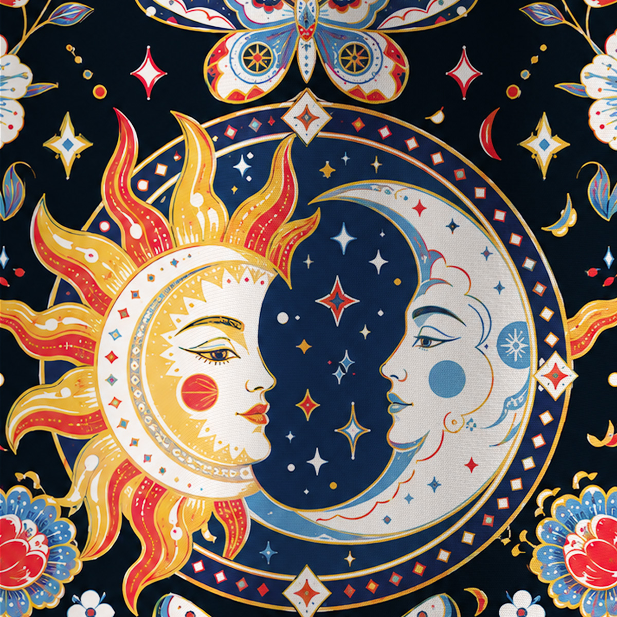 Purplehecate Kiss of Sun and Moon All Over Print T-Shirt