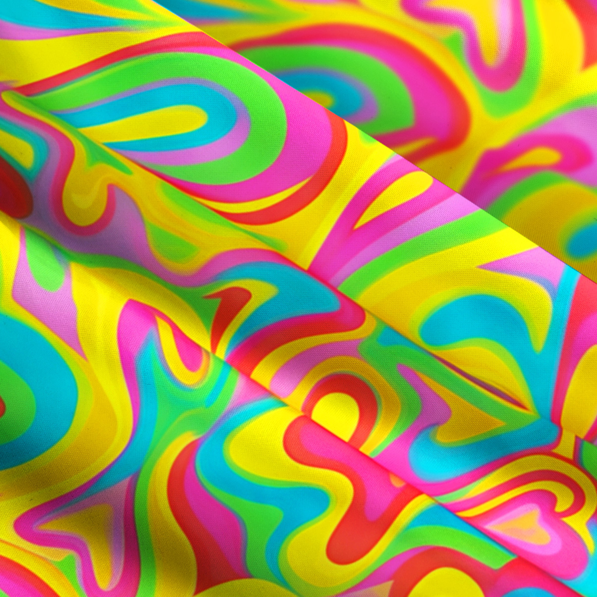 Purplehecate Groovy Rainbow Heartbeat Wide Straps Maxi Dress
