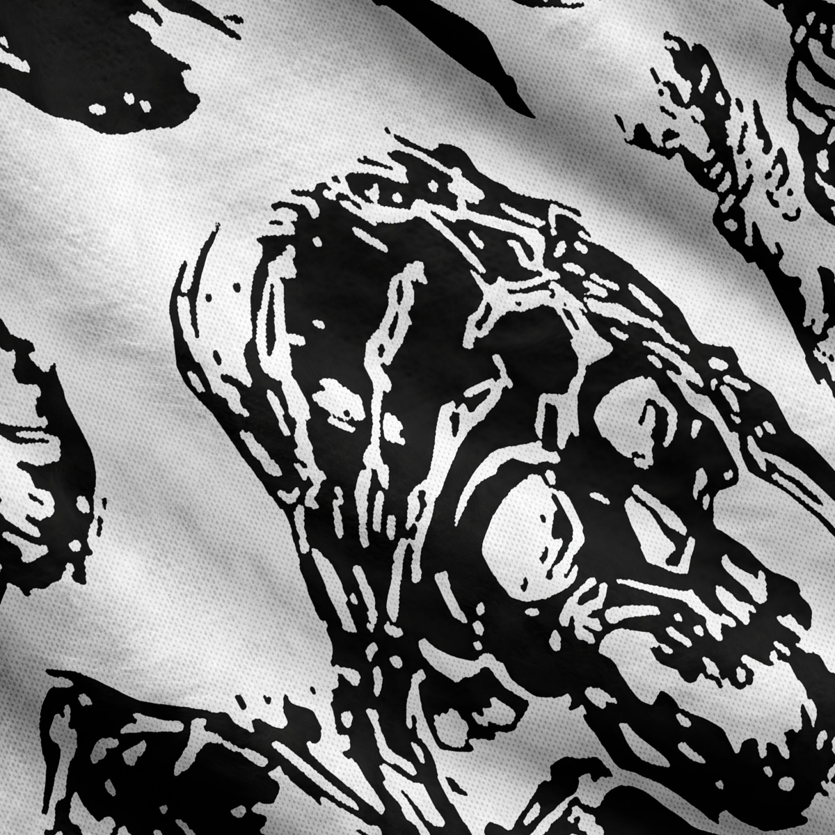 Purplehecate Hellfire Burning Skull Ugly Cardigan Sweaters