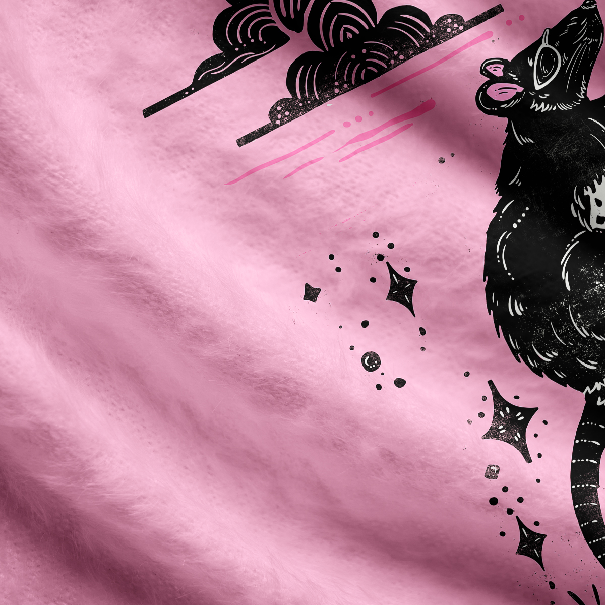 Purplehecate The Team Trash Opossum Tarot Ugly Cardigan Sweaters