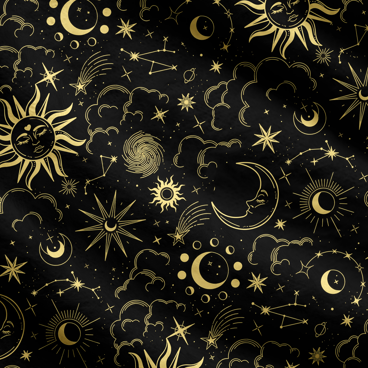 Purplehecate Mysterious Star & Moon Ugly Cardigan Sweaters