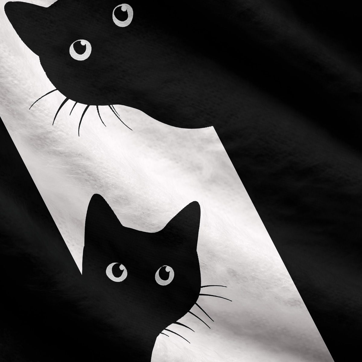 Purplehecate Peekaboo Cats Ugly Cardigan Sweaters