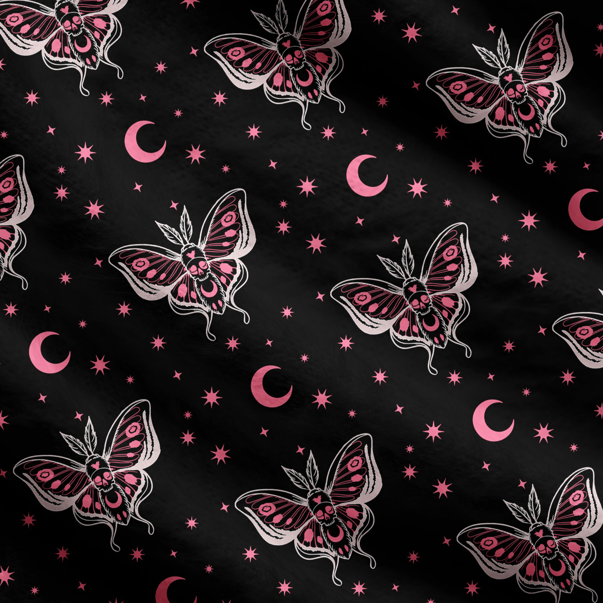 Purplehecate Witchy Lunar Moth Night Ugly Cardigan Sweaters