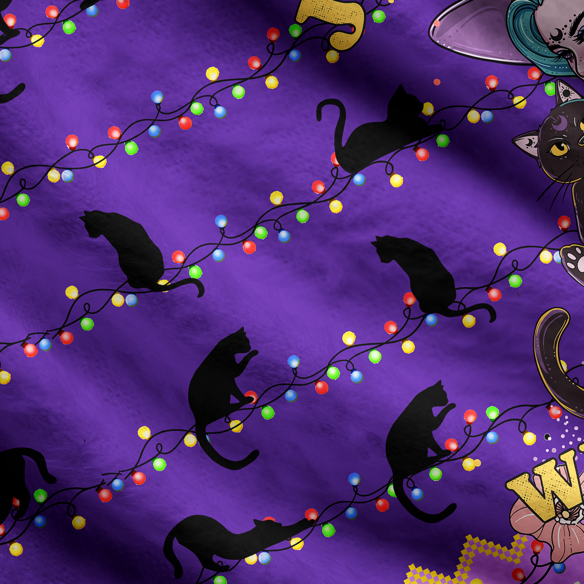 Purplehecate Just A Girl Who Loves Cats Ugly Cardigan Sweaters
