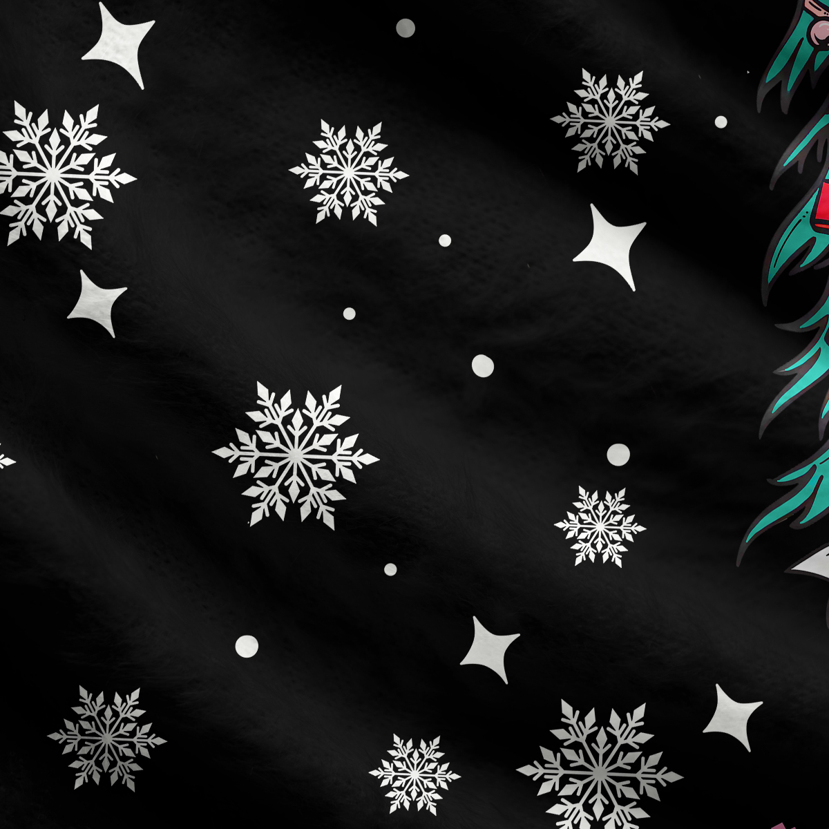 Purplehecate Sorta Merry Sorta Scary Christmas Ugly Cardigan Sweaters