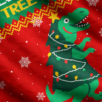 Purplehecate Look Tree I'm A T-Rex Ugly Cardigan Sweaters