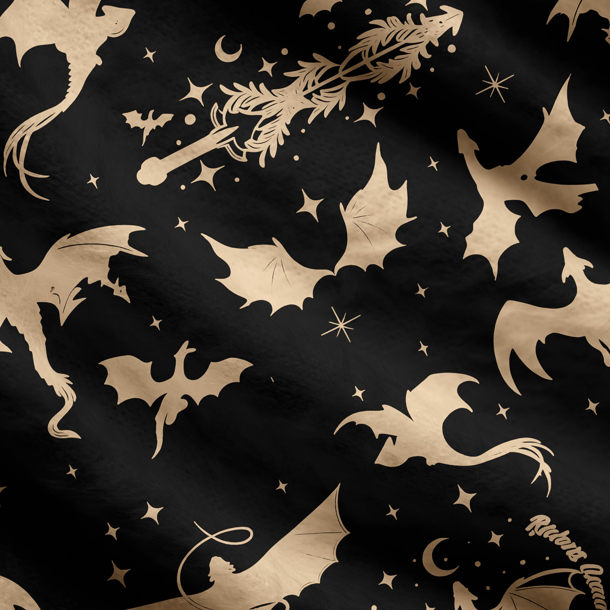Purplehecate Fantasy Dragon Allover Ugly Cardigan Sweaters