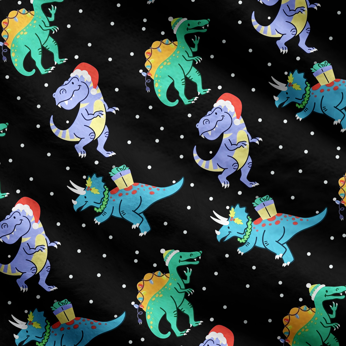 Purplehecate Funny Christmas Dinosaurs Ugly Cardigan Sweaters