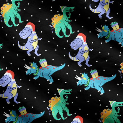 Purplehecate Funny Christmas Dinosaurs Ugly Cardigan Sweaters