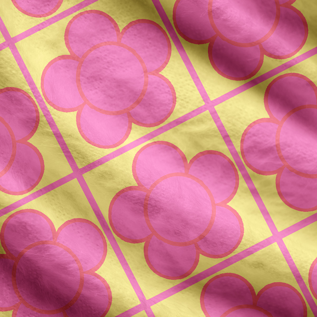 Purplehecate Bubble Flower Checkered Ugly Cardigan Sweaters