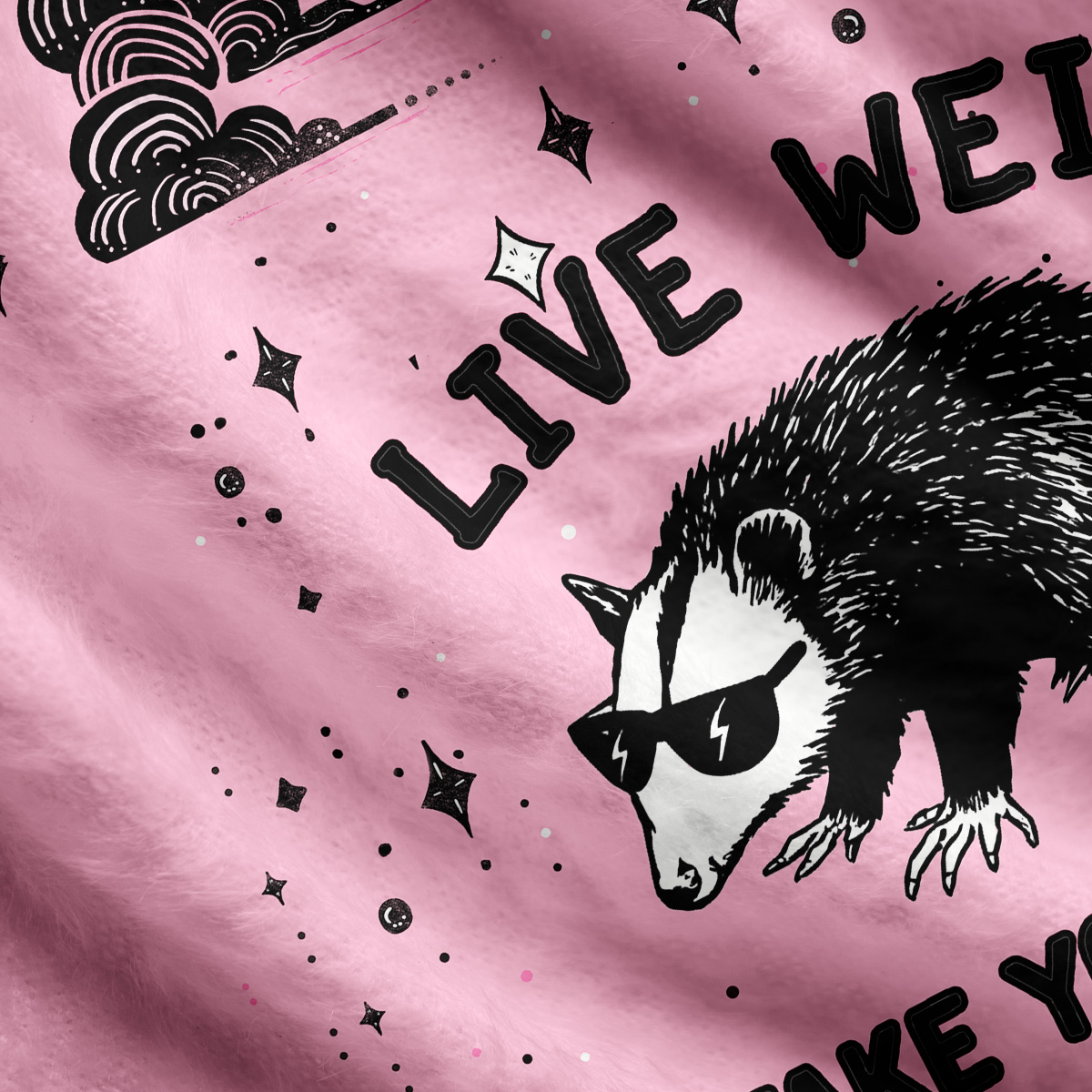 Purplehecate Live Weird Fake Your Death Ugly Cardigan Sweaters