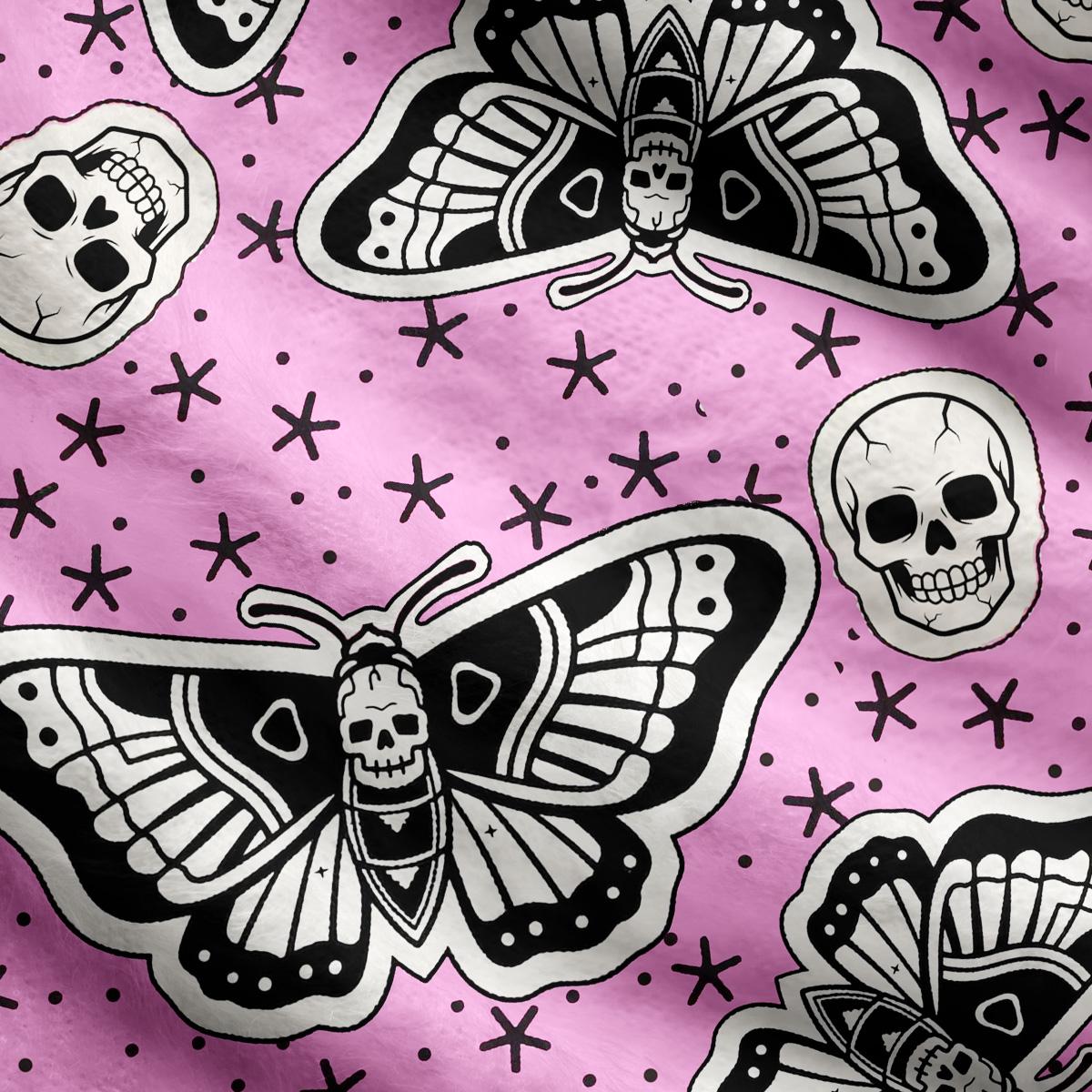 Purplehecate Dark Witchy Death’s Head Moth Skulls Ugly Cardigan Sweaters