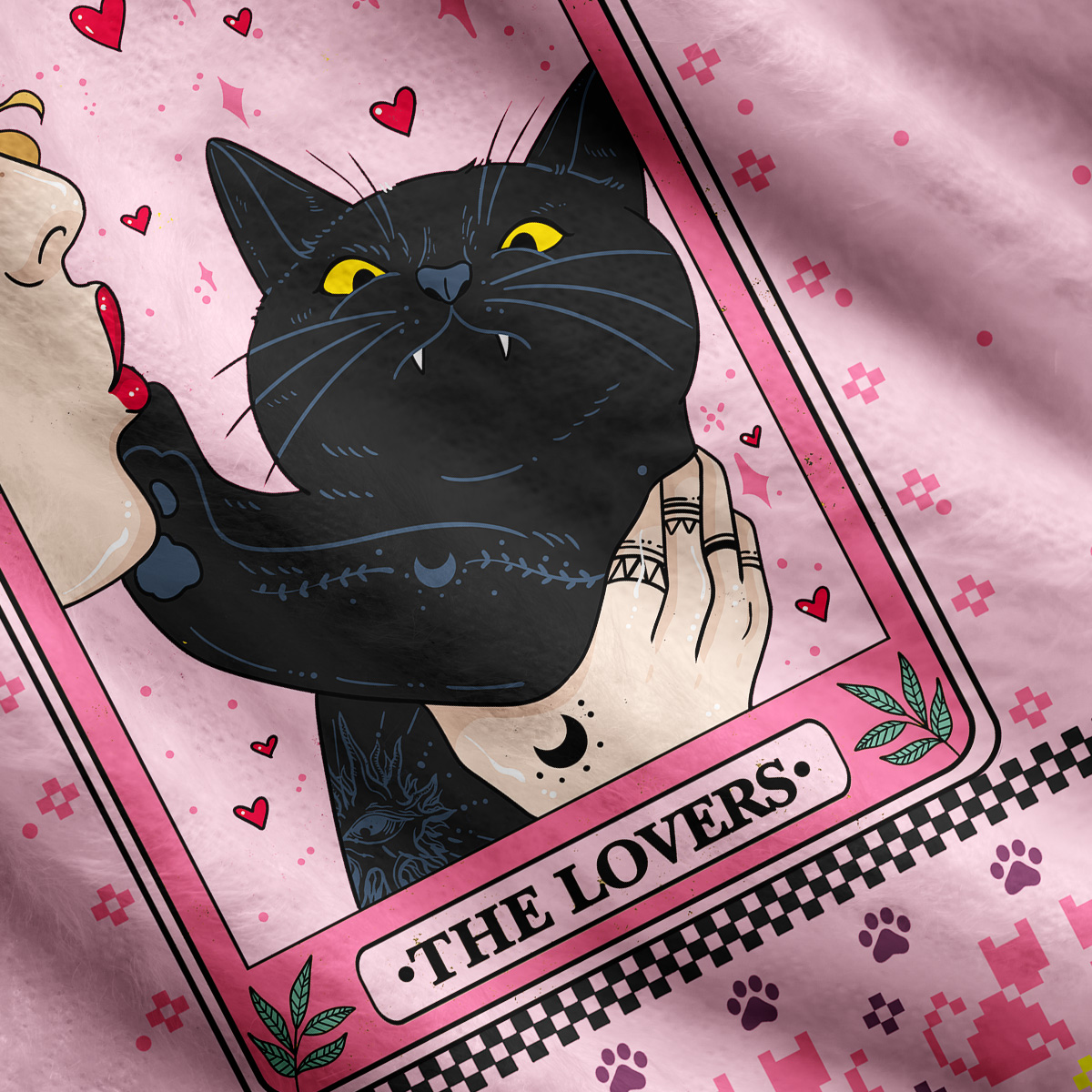 Purplehecate The Lovers Cat  Ugly Cardigan Sweaters