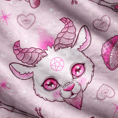 Purplehecate Pastel Occult Goat Ugly Cardigan Sweaters