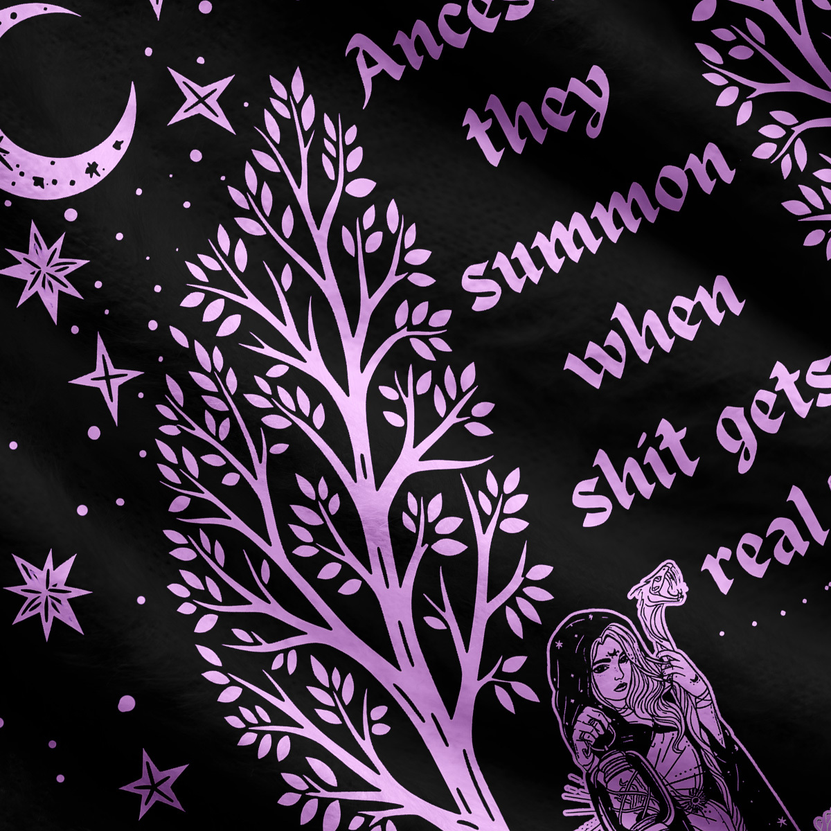 Purplehecate Be The Ancestor They Summon When Shit Gets Real Ugly Cardigan Sweaters