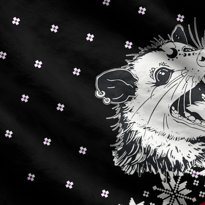 Purplehecate First Of All I'm A Delightful Opossum Ugly Cardigan Sweaters