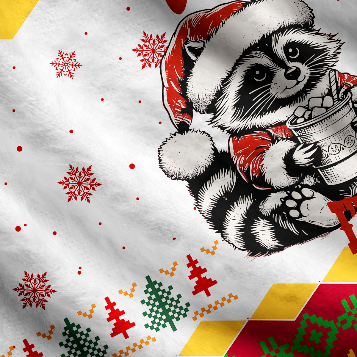 Purplehecate Sorry Santa I've Been Feral Christmas Ugly Cardigan Sweaters