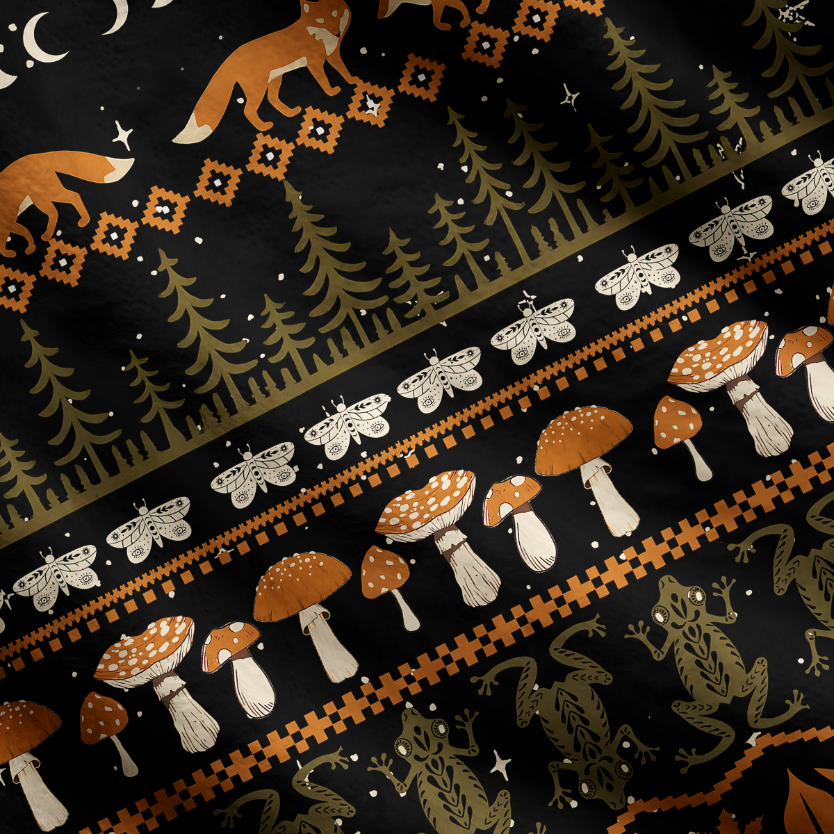Purplehecate Mystic Woods Ugly Cardigan Sweaters