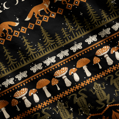 Purplehecate Mystic Woods Ugly Cardigan Sweaters