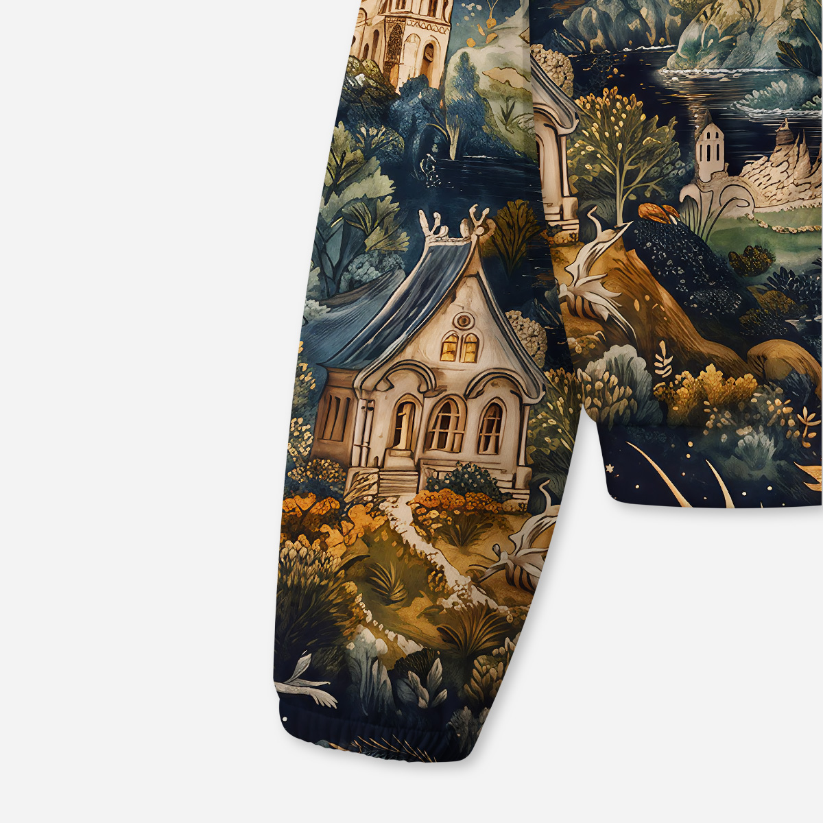 Purplehecate Dragon‑Guarded Midnight Castle All-Over Print Hoodie