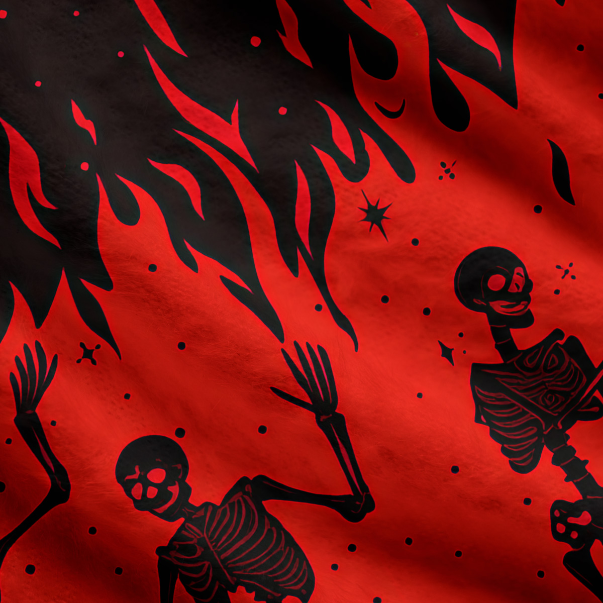 Purplehecate Infernal Revelry Ugly Cardigan Sweaters
