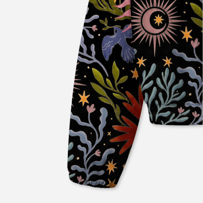 Purplehecate Sacred Flame Heart All-Over Print Hoodie