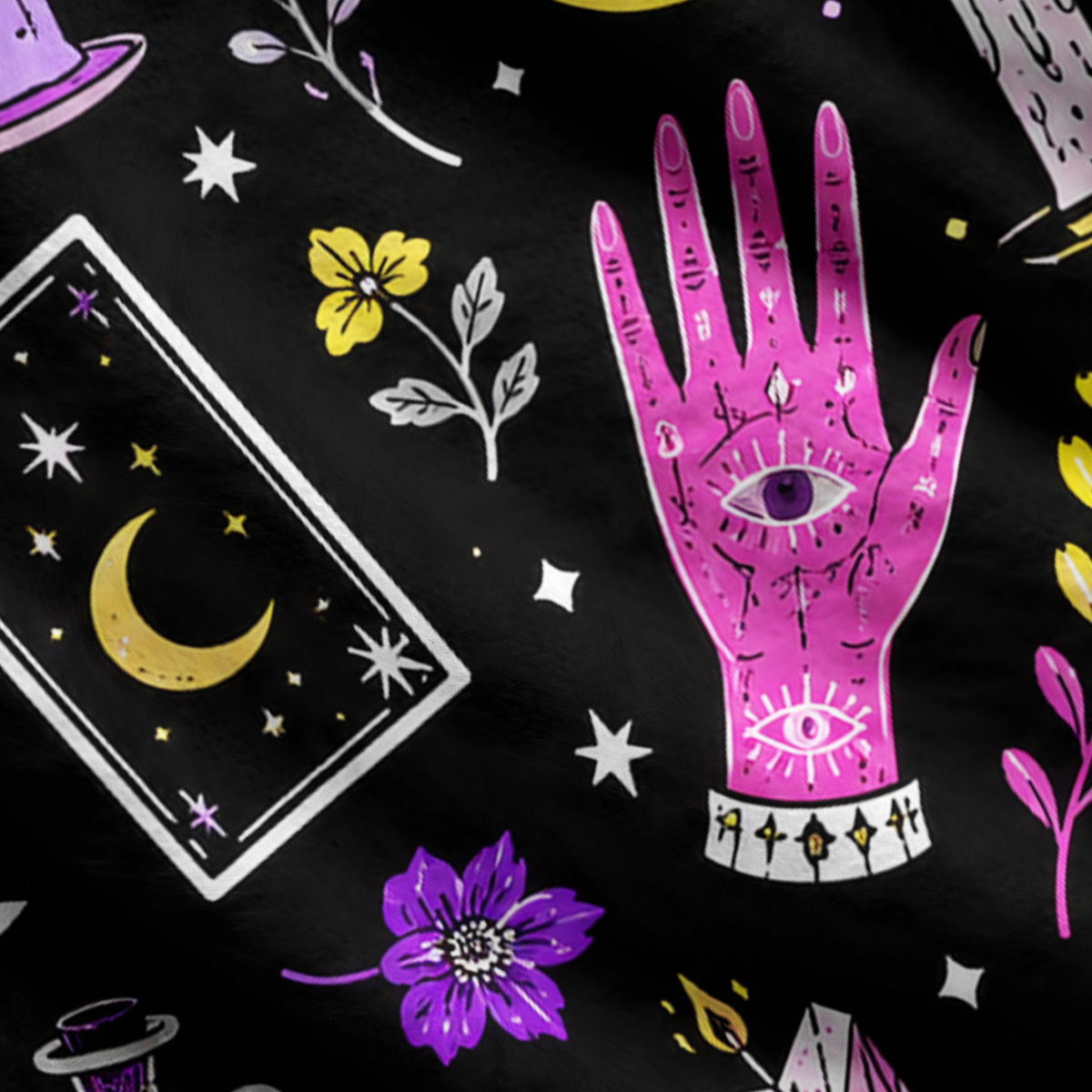 Purplehecate Witchy Night Magic Ugly Cardigan Sweaters