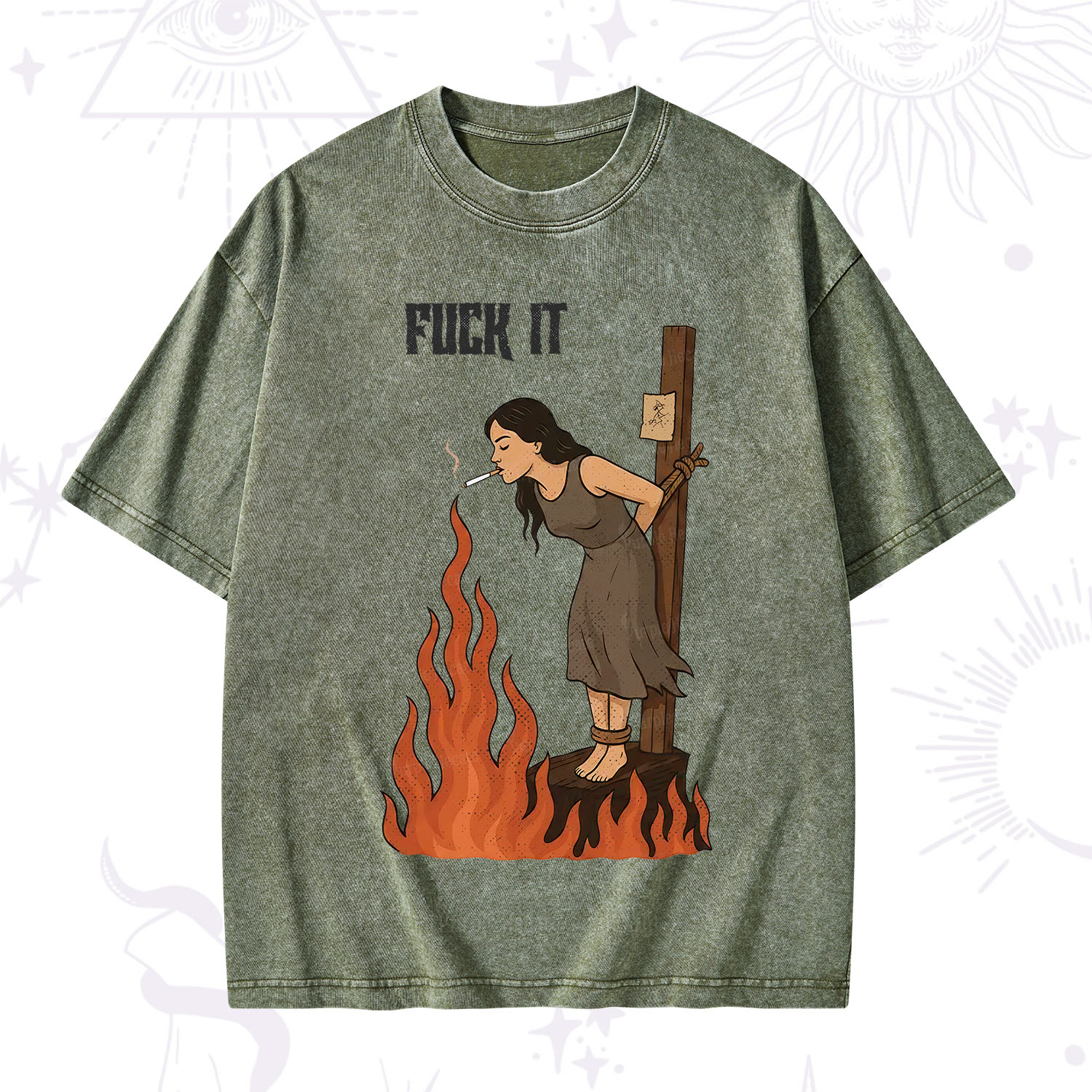 Purplehecate F*ck It Witch Washed T-Shirt