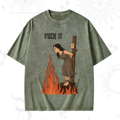 Purplehecate F*ck It Witch Washed T-Shirt