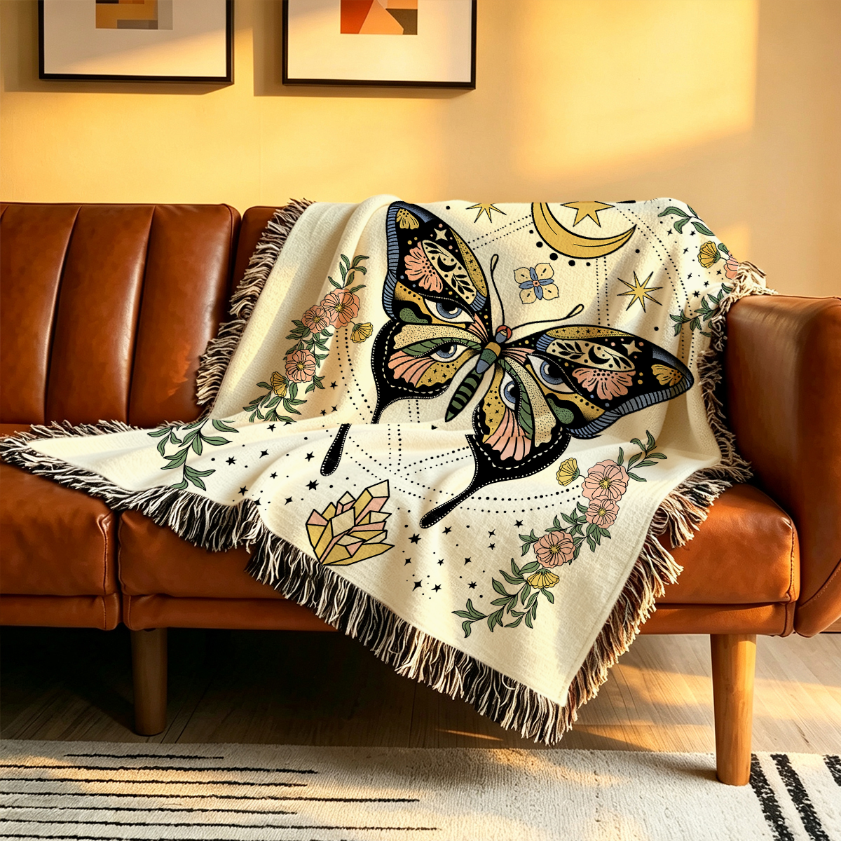 Purplehecate I Am Opening Woven Tapestry Blanket