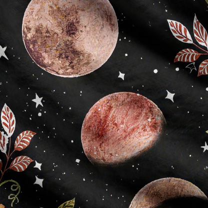 Purplehecate Moon Phase Floral Ugly Cardigan Sweaters