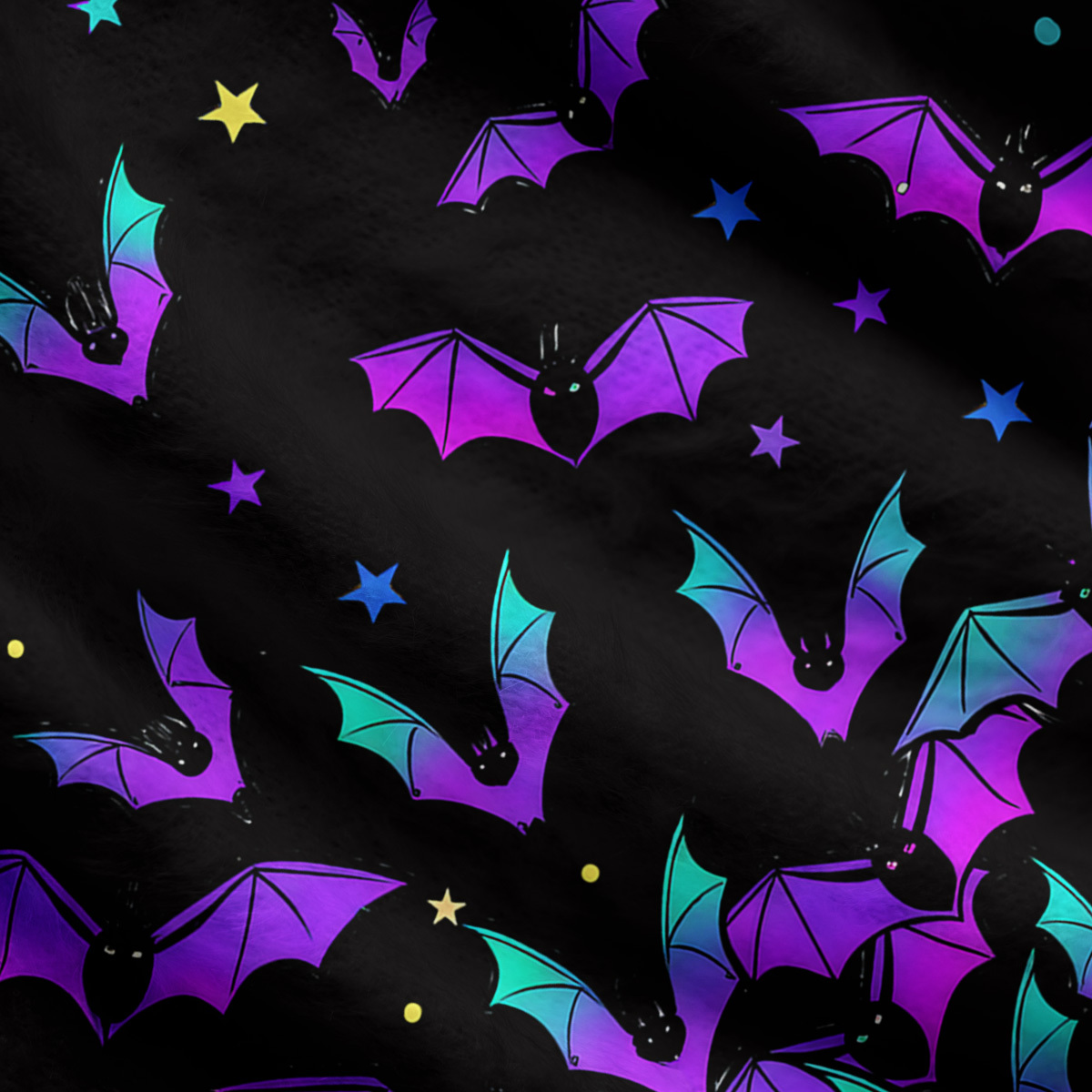 Purplehecate Rainbow Bat Ugly Cardigan Sweaters
