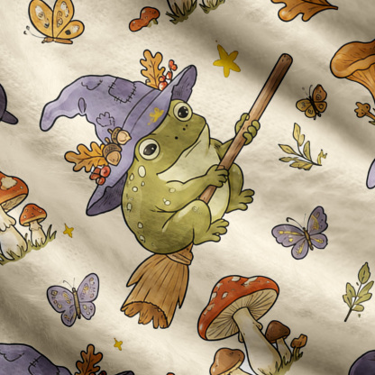 Purplehecate Wizard Frog Ugly Cardigan Sweaters