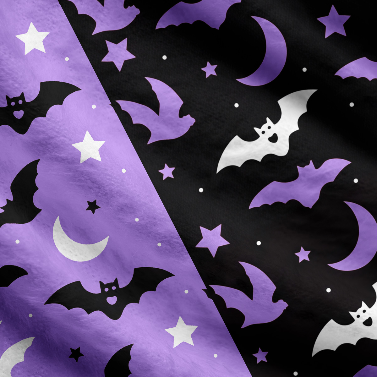 Purplehecate Moonlit Bats Ugly Cardigan Sweaters