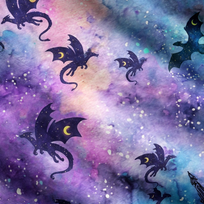Purplehecate Cosmic Dragon Gothic Cathedra Ugly Cardigan Sweaters