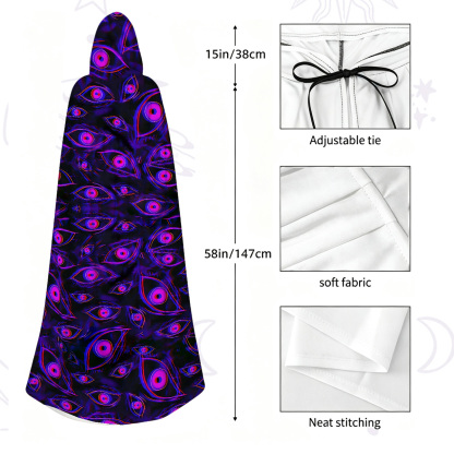 Purplehecate Glitch Vision Hooded Cloak