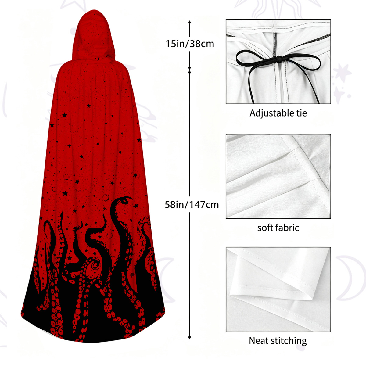 Purplehecate Tentacles of the Deep Hooded Cloak