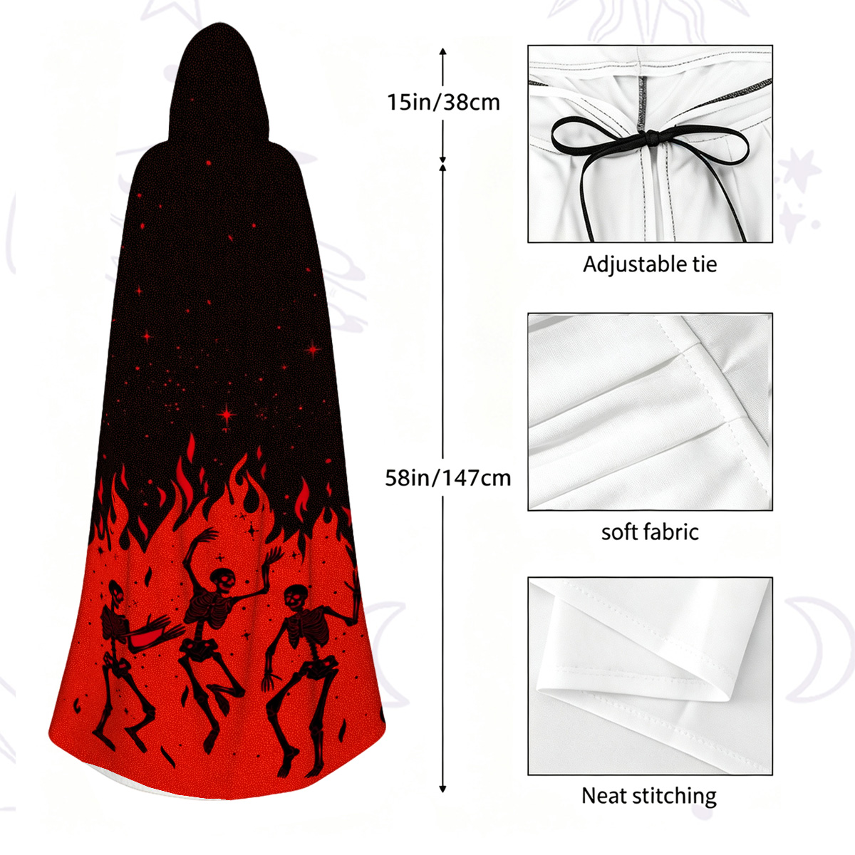 Purplehecate Infernal Revelry Hooded Cloak
