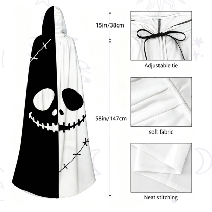 Purplehecate Grim Skeleton King Hooded Cloak