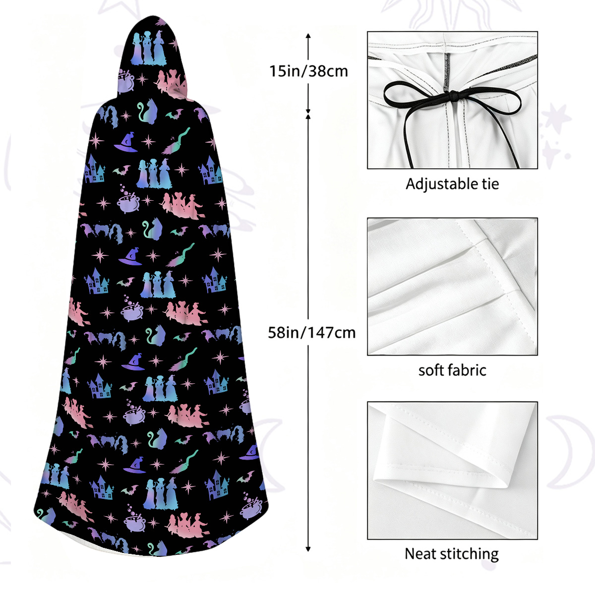 Purplehecate Spellbound Sisters Hooded Cloak