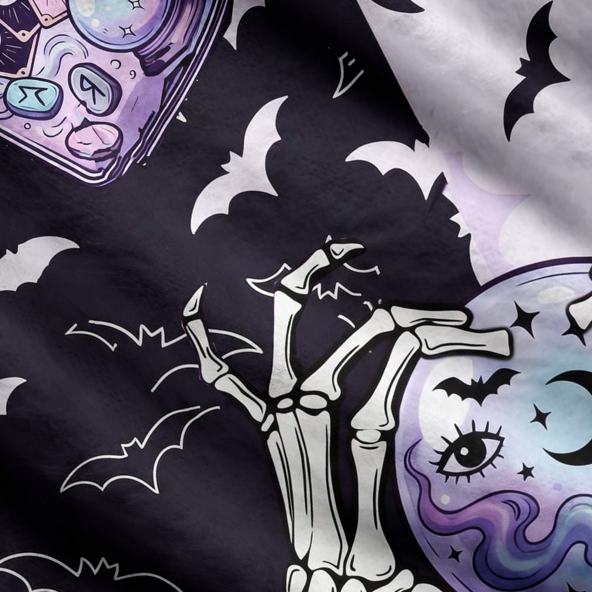 Purplehecate Spooky Potion Bats Ugly Cardigan Sweaters