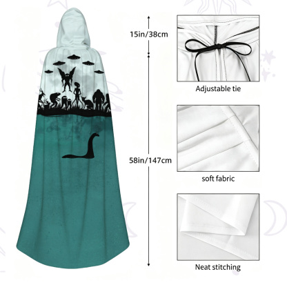Purplehecate Alien Lake Monster Encounter Hooded Cloak
